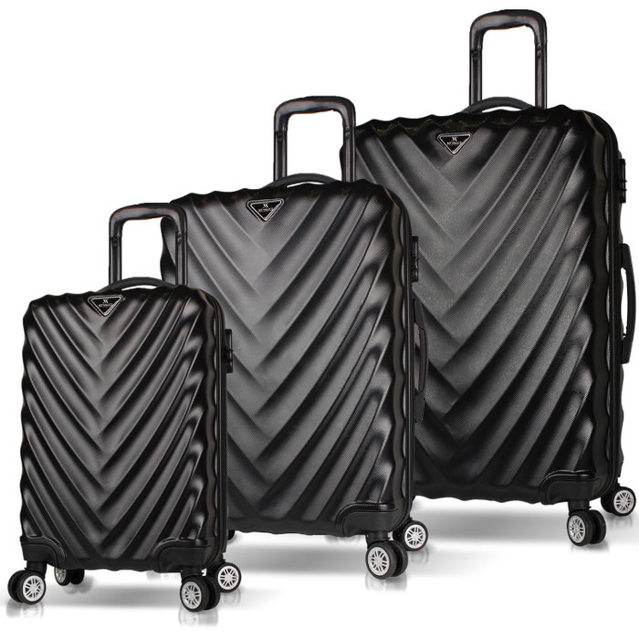 Zoozie Bags Juego de Maletas de 3 Piezas Negro Zoozie Bags Juego de Maletas de 3 Piezas Negro
